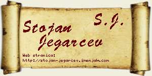 Stojan Jegarčev vizit kartica